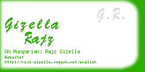 gizella rajz business card